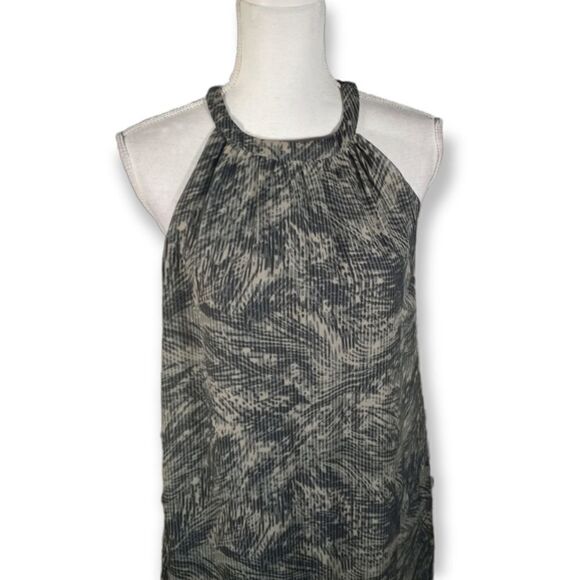 MOSSIMO CHARCOAL SHEER LINED HALTER MAXI DRESS SZ.S EUC - Picture 2 of 8